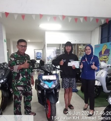 Serah Terima Unit Yamaha Aerox