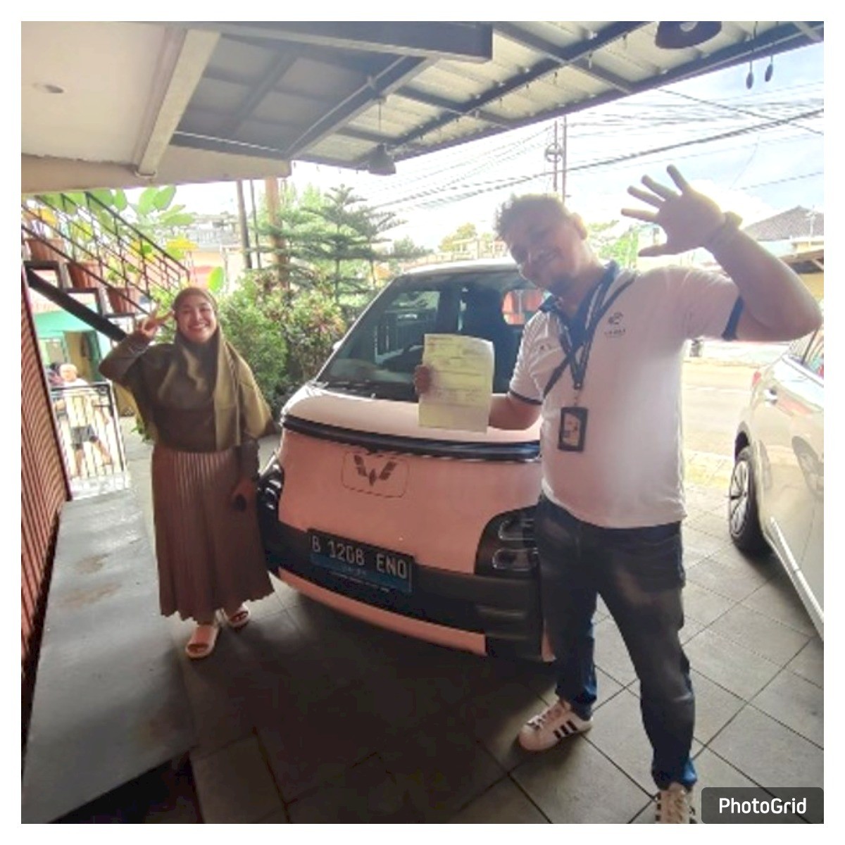 Serah TerimaUnit Ev 300 galaxy blue