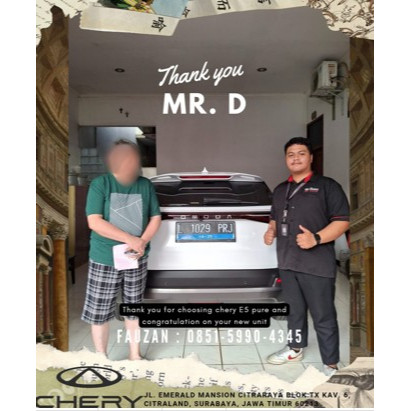 Serah Terima Unit Chery E5 Pure