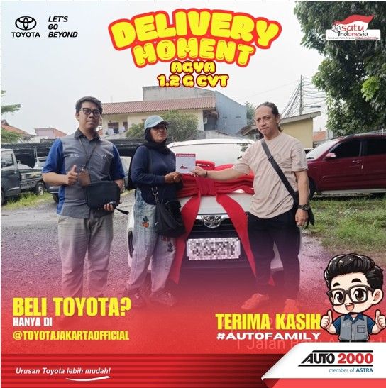 Delivery Toyota Calya, pengiriman t