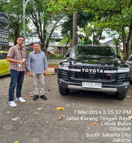 Pengiriman mobil Toyota bapak Charl