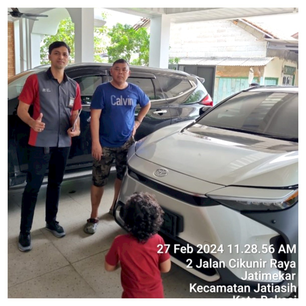 Pengiriman mobil Toyota bapak Calvi