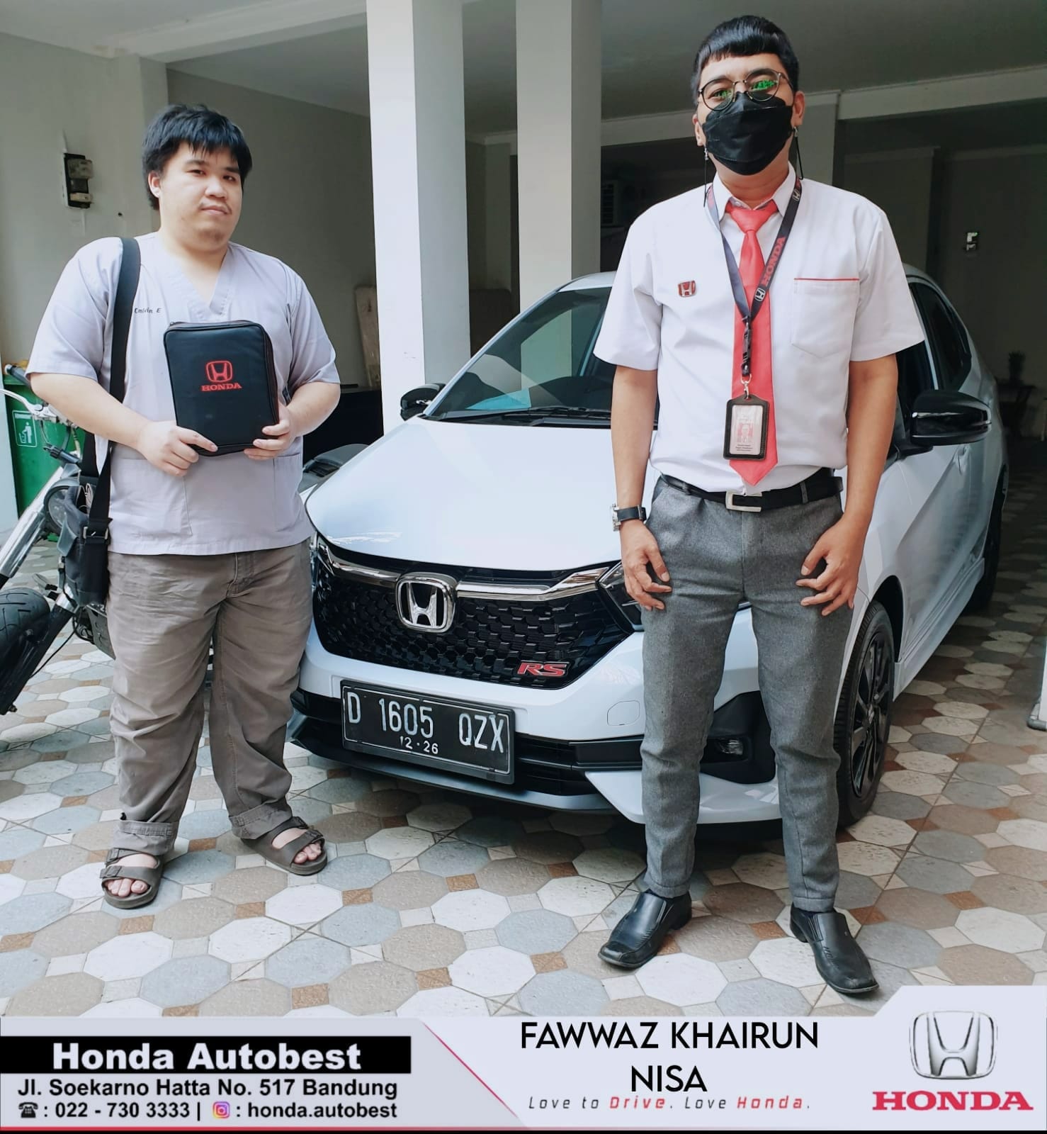 Delivery Moment unit Honda Brio RS 