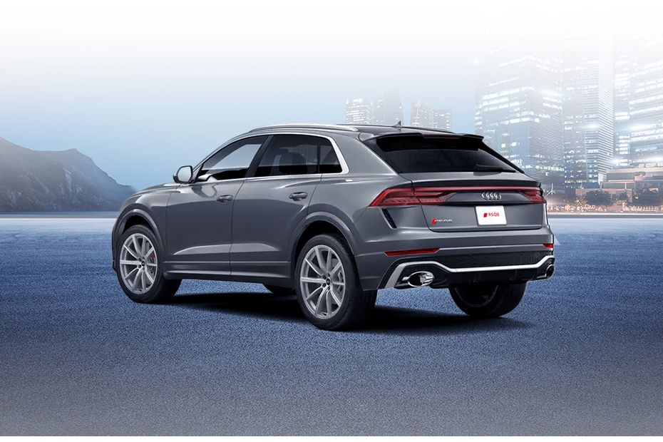 Audi Q8 RS Rear Cross Side View Audi Q8 RS Rear Cross Side View