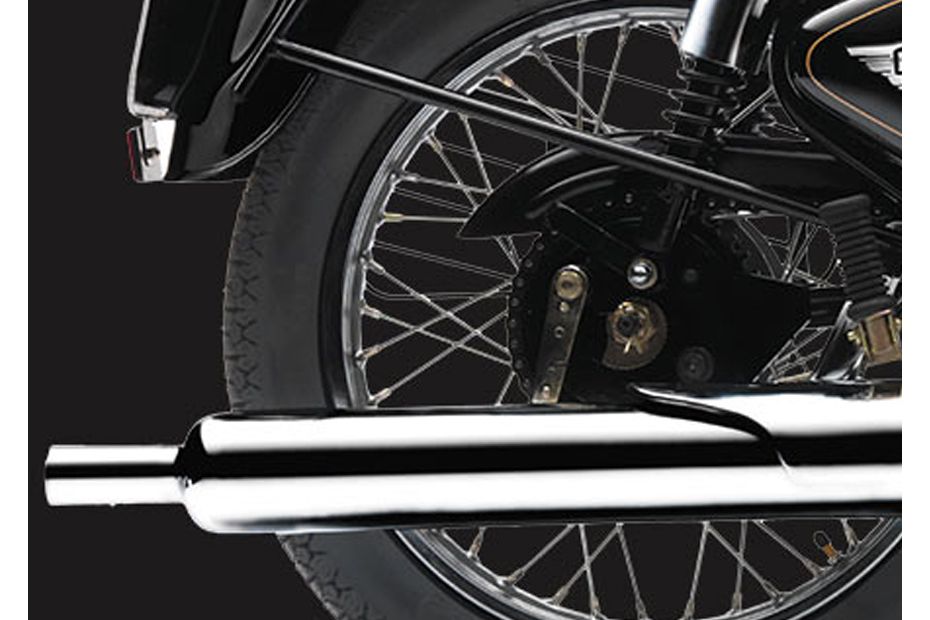 Royal Enfield Bullet 350 Exhaust View Royal Enfield Bullet 350 Exhaust View