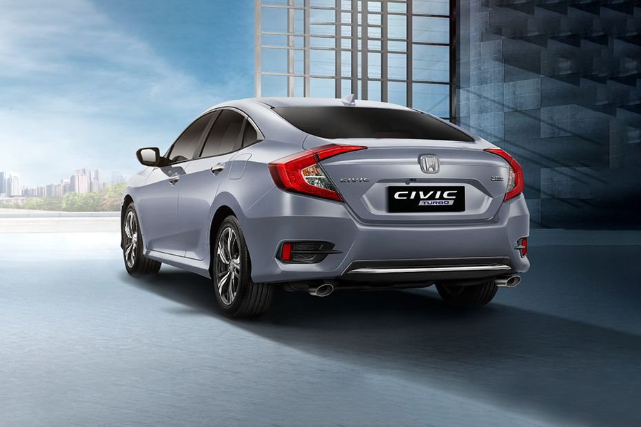 Rear Cross Side View of Honda Civic Rear Cross Side View of Honda Civic