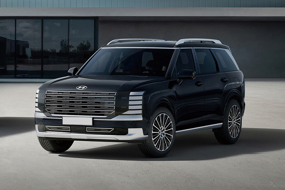 Hyundai Palisade Hybrid Front Angle High View Hyundai Palisade Hybrid Front Angle High View