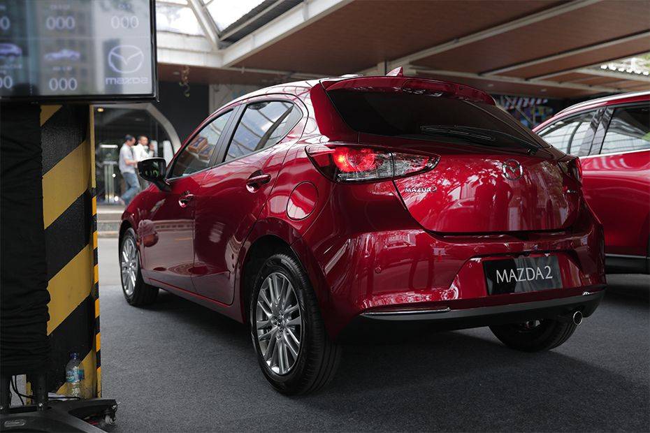 Rear Cross Side View of Mazda 2 Rear Cross Side View of Mazda 2