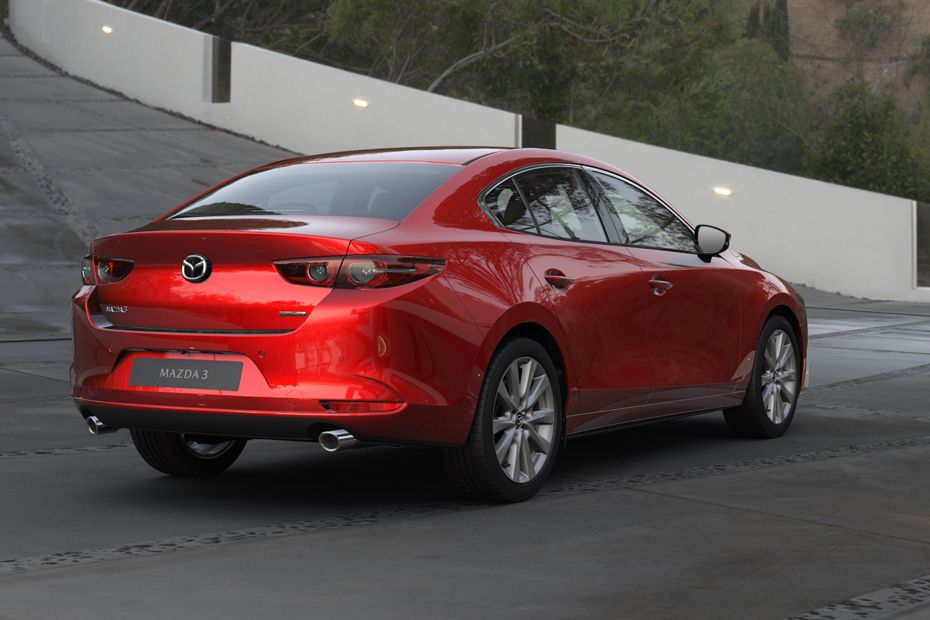 Mazda 3 Sedan Rear Angle View