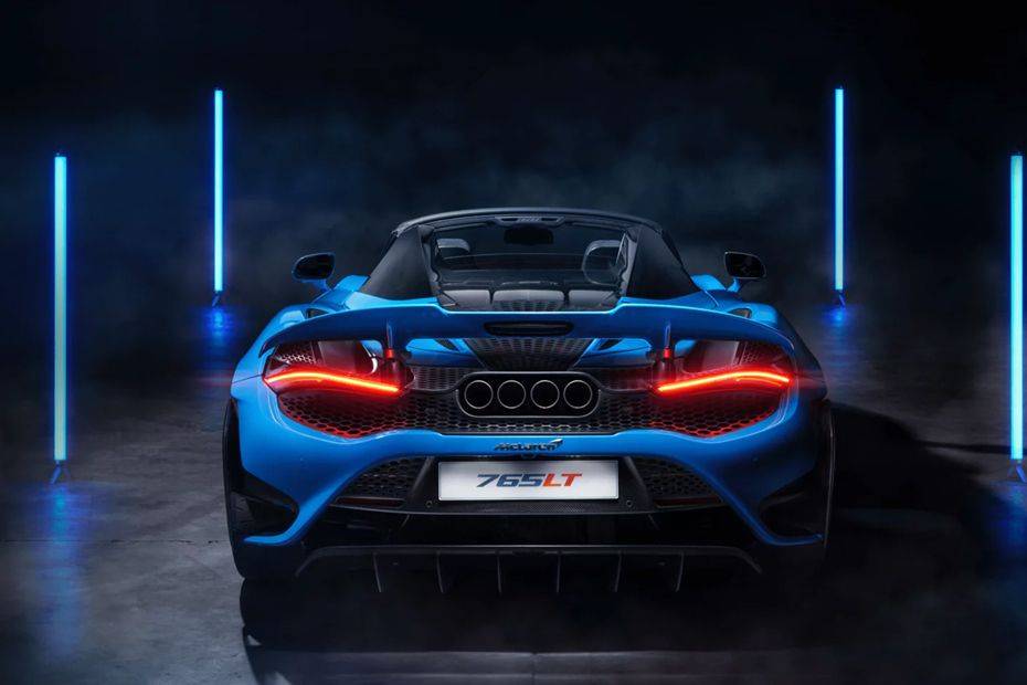 Full Rear View of Mclaren 765LT Spider Full Rear View of Mclaren 765LT Spider