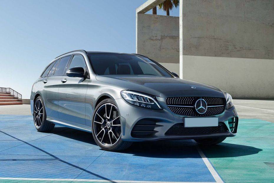 Mercedes Benz C-Class Estate Front Cross Side View Mercedes Benz C-Class Estate Front Cross Side View