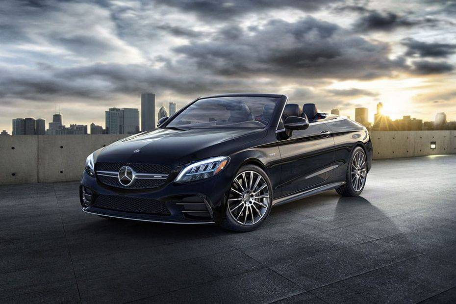 Mercedes Benz C-Class Cabriolet Front Side View Mercedes Benz C-Class Cabriolet Front Side View