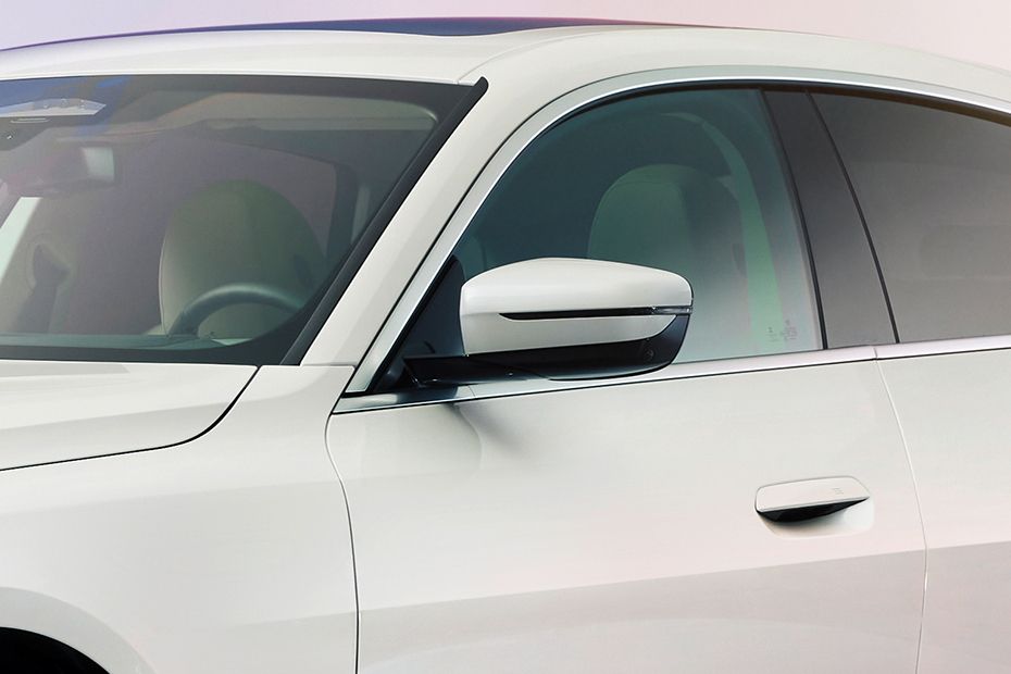 BMW i4 Drivers Side Mirror Front Angle BMW i4 Drivers Side Mirror Front Angle