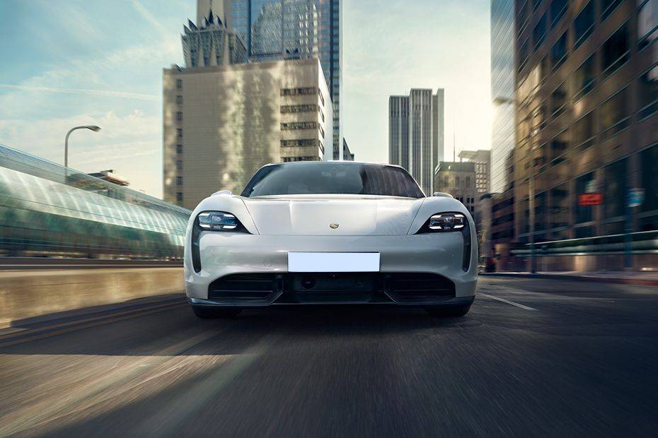 Porsche Taycan Front Angle High View Porsche Taycan Front Angle High View