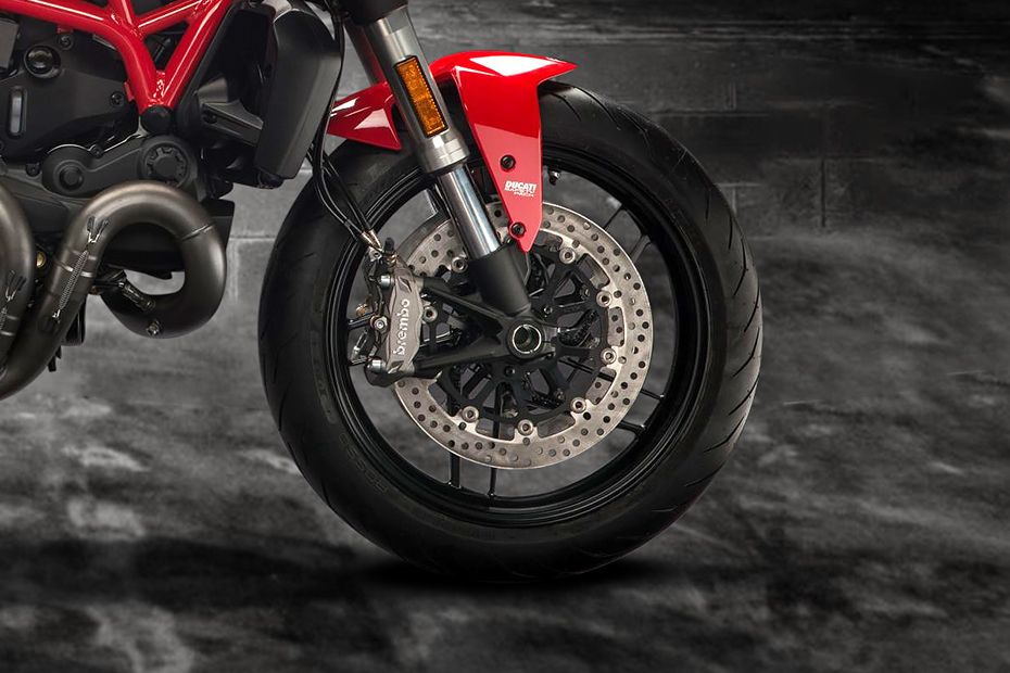 Ducati Monster Front Tyre View