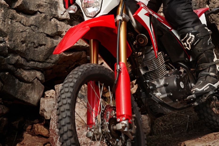 Honda CRF150L Front Tyre View