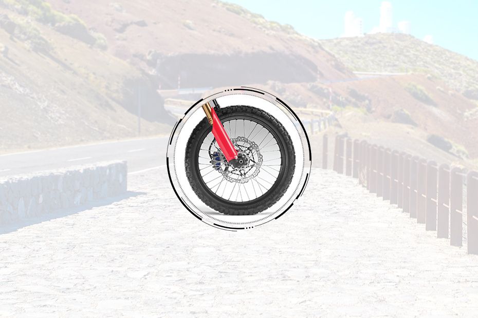 Honda CRF250Rally Front Tyre View Honda CRF250Rally Front Tyre View