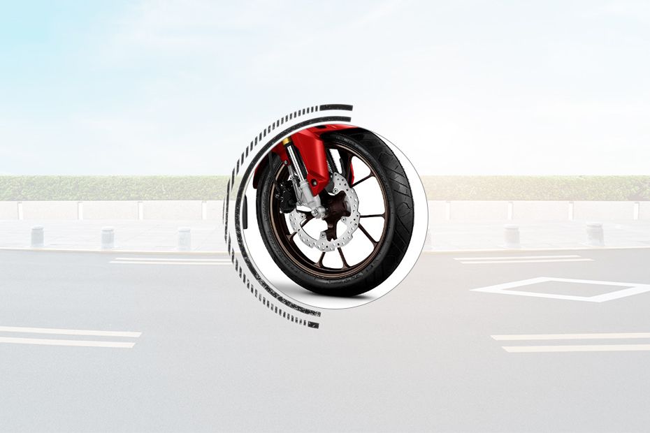Honda CB150R Streetfire Front Tyre View Honda CB150R Streetfire Front Tyre View