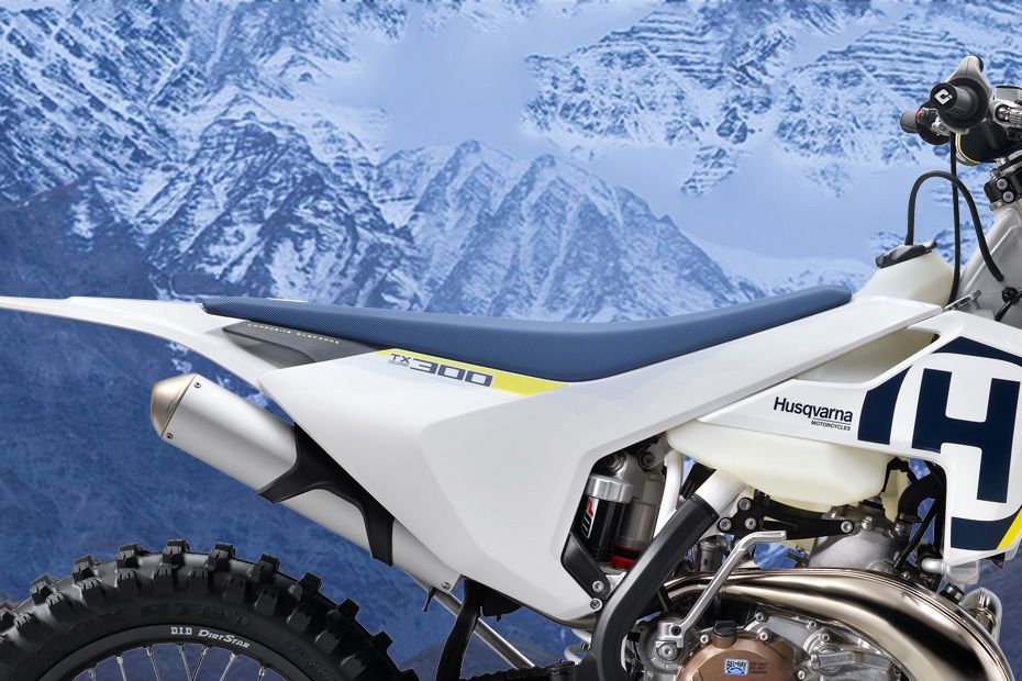 Husqvarna TX 300 Rider Seat View Husqvarna TX 300 Rider Seat View