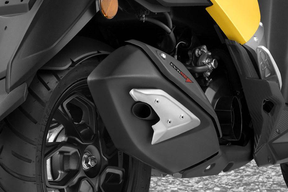 TVS Ntorq 125 Exhaust View TVS Ntorq 125 Exhaust View