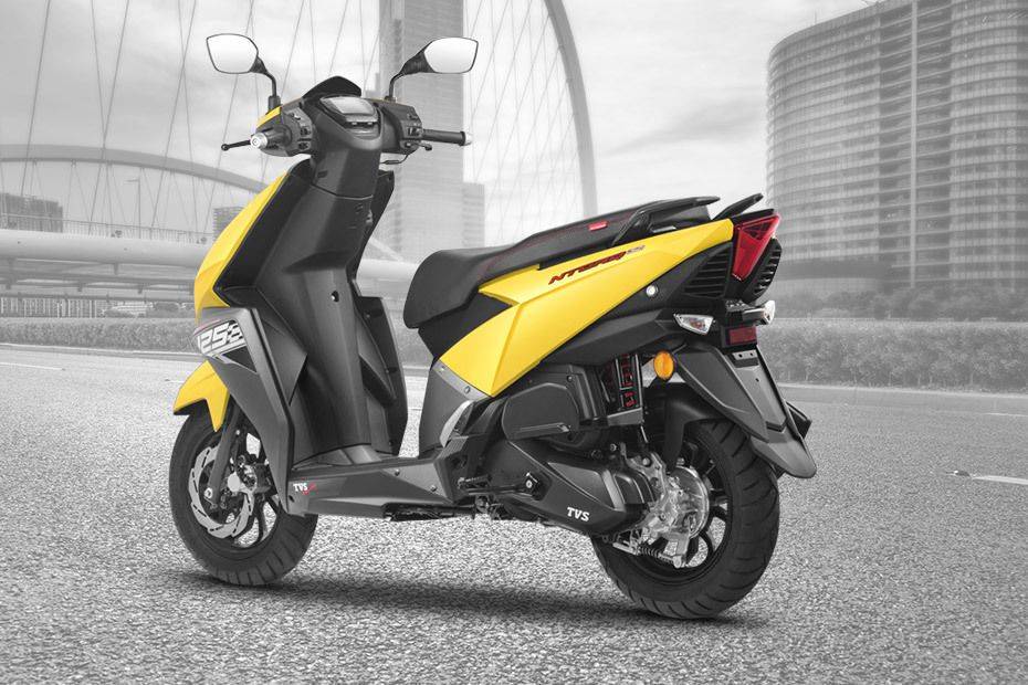 TVS Ntorq 125 Slant Back Side View Right TVS Ntorq 125 Slant Back Side View Right