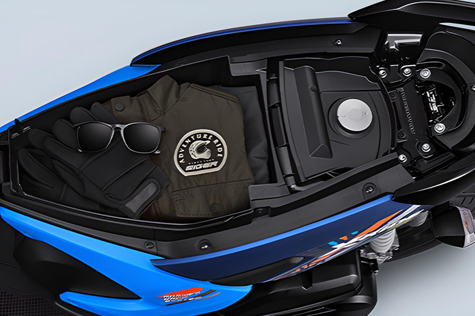Yamaha XRide 125 Tempat penyimpanan Yamaha XRide 125 Tempat penyimpanan