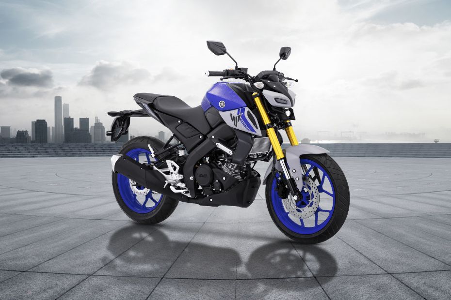 Yamaha MT-15 Slant Rear View Full Image Yamaha MT-15 Slant Rear View Full Image