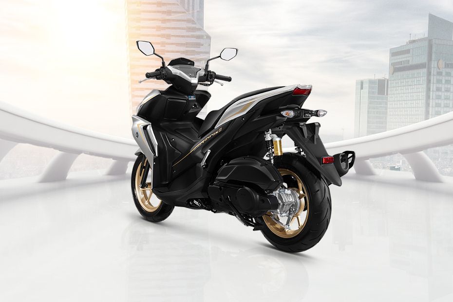 Yamaha Aerox Connected Slant Back Side View Right Yamaha Aerox Connected Slant Back Side View Right