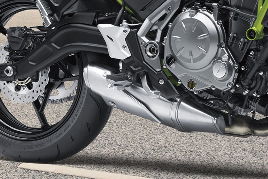 Kawasaki Z650 Exhaust View Kawasaki Z650 Exhaust View
