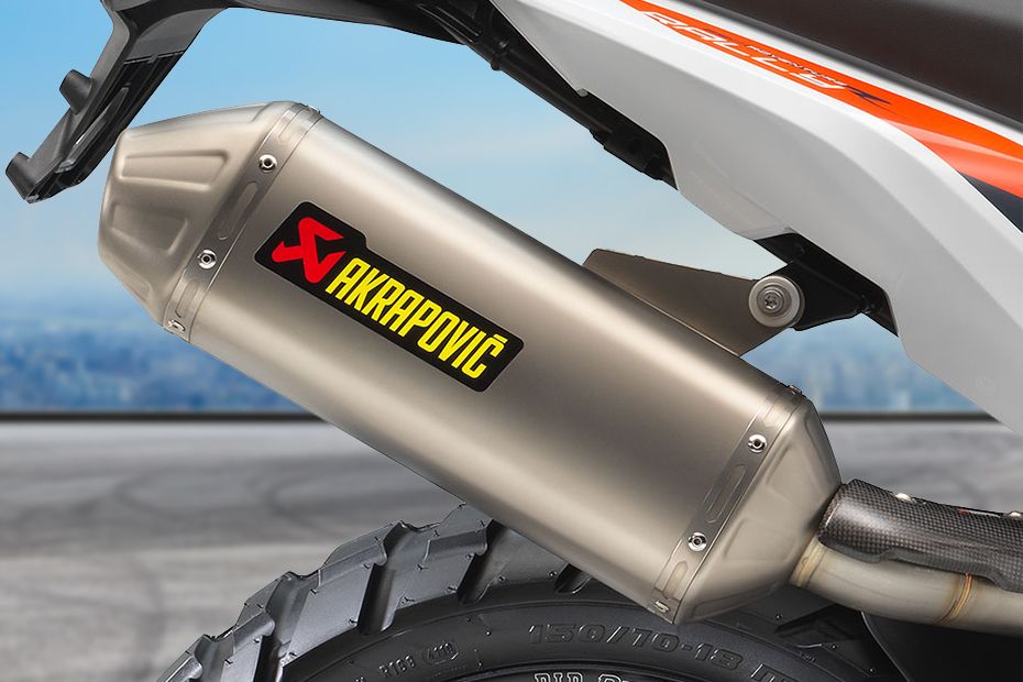 KTM 890 Adventure R Rally Exhaust View