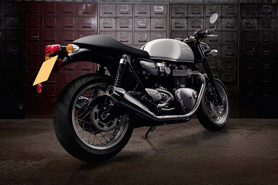 Tampak belakang Triumph Thruxton Tampak belakang Triumph Thruxton