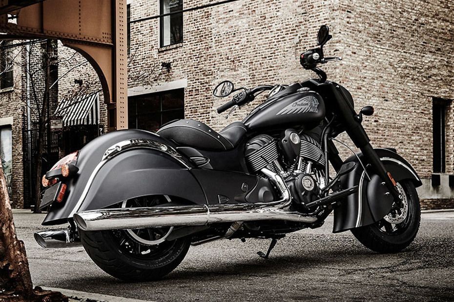 Indian Chief Dark Horse Back Side View