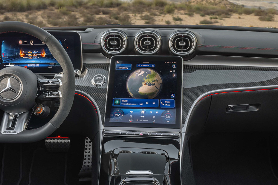 Mercedes Benz AMG CLE konsol tengah Mercedes Benz AMG CLE konsol tengah