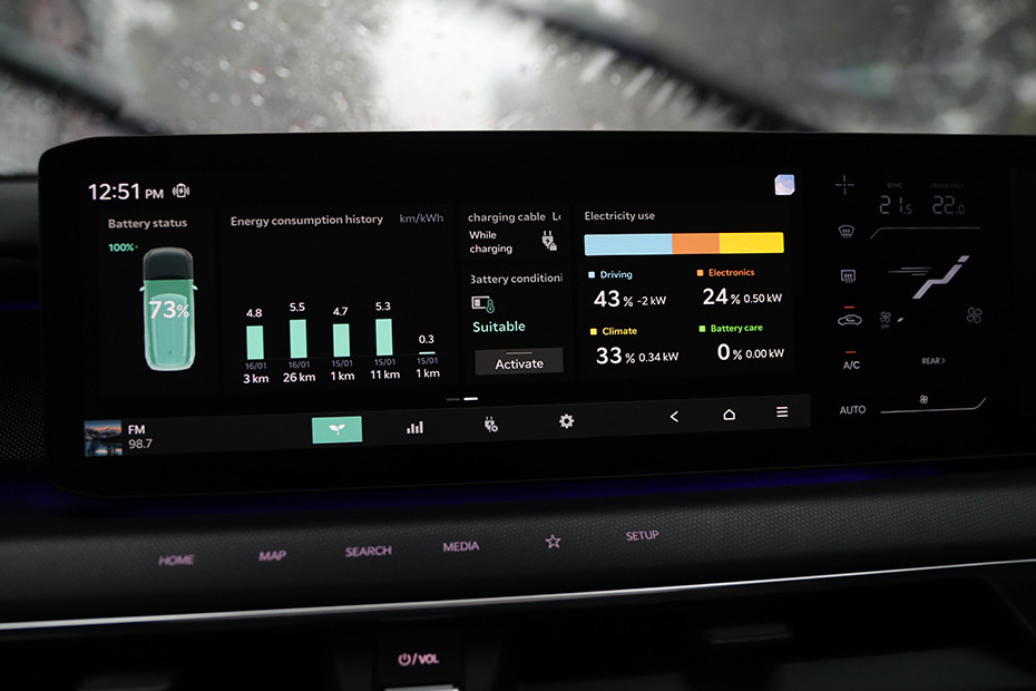 layar sentuh Kia EV9