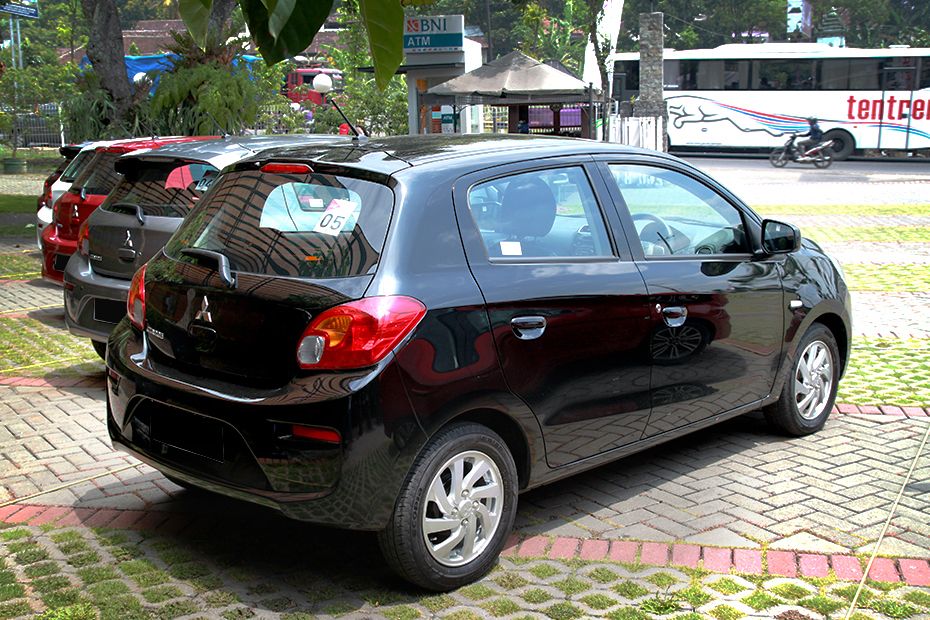 Mitsubishi Mirage Rear Angle View Mitsubishi Mirage Rear Angle View