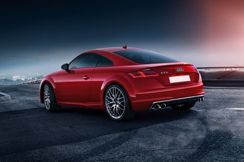 Rear Cross Side View of Audi TTS Coupe