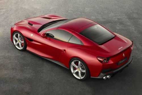 Rear Cross Side View of Ferrari Portofino