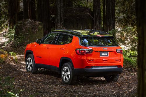 Rear Cross Side View of Jeep Compass