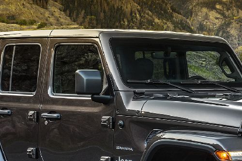 Jeep Wrangler Drivers Side Mirror Front Angle