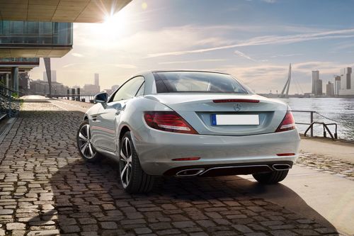 Rear Cross Side View of Mercedes Benz SLC-Class