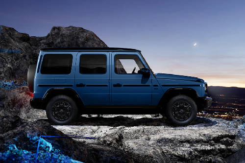 Tampak depan medum angle G-Class Electric