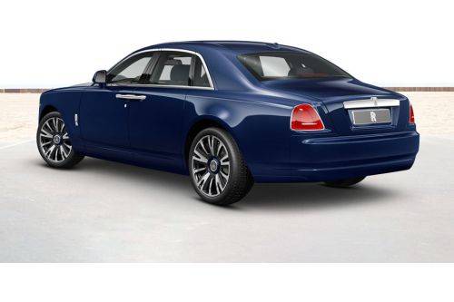 Rear Cross Side View of Rolls Royce Ghost