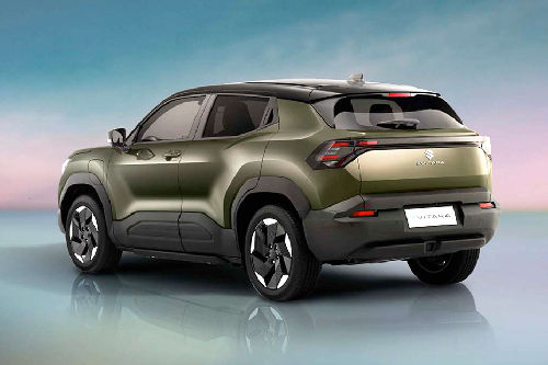 Rear Cross Side View of Suzuki e-Vitara