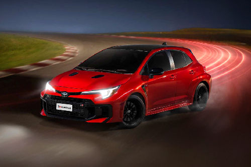 GR Corolla Front angle low view