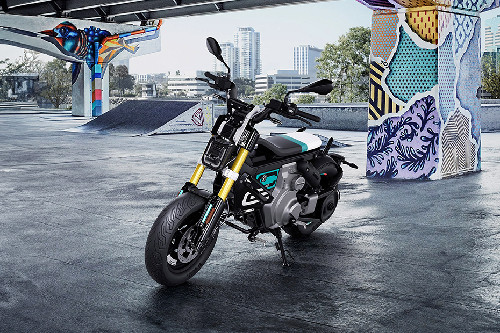 Slant Front View Full Image BMW CE 02 Slant Front View Full Image