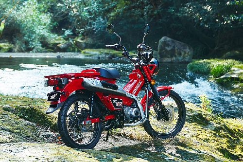 Tampak belakang Honda CT125