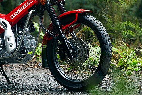 Honda CT125 Front Tyre View