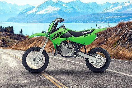 Kawasaki KX 65 Left Side View Full Image