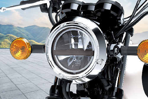 Kawasaki W230 Head Light View