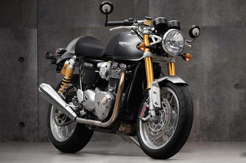 Triumph Thruxton Slant Rear View Full Image